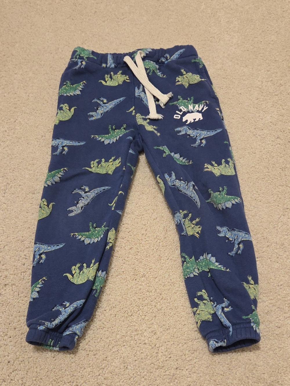 Old Navy 4T Dinosaur Print Fleece Joggers
